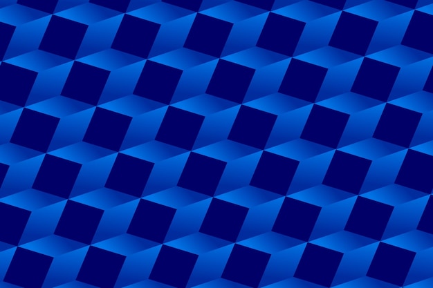 cube 3d blue color for background and wallpaper