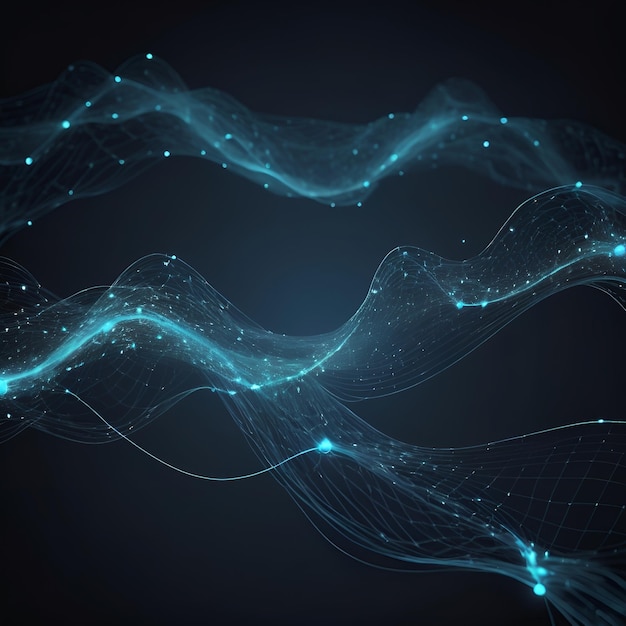 Cyber Data Flow Blockchain AI Networks Digital WavesCyber Data Flow Blockchain AI Networks Digital Waves