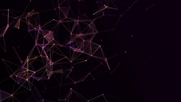 cyber network connection structure technology connect big data science background business futuristic backdrop 3d rendering