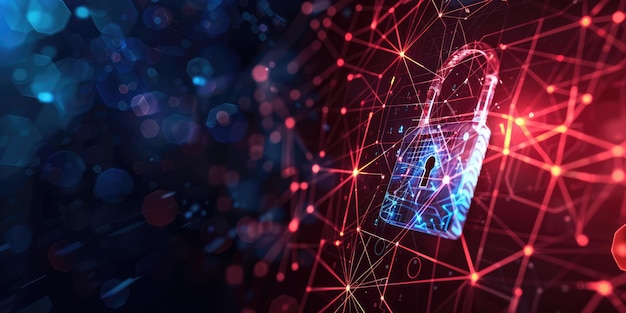 Cyber security background Ai generation