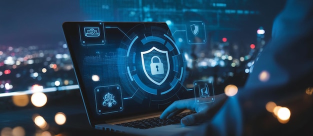 cyber security data protection information privacy internet technology concept