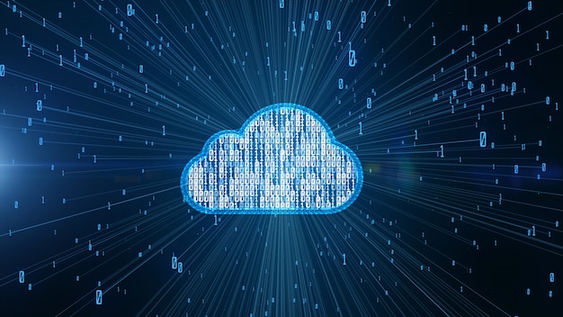 Cyber security digital data and conceptual futuristic information technology of big data cloud computing using artificial intelligence AI