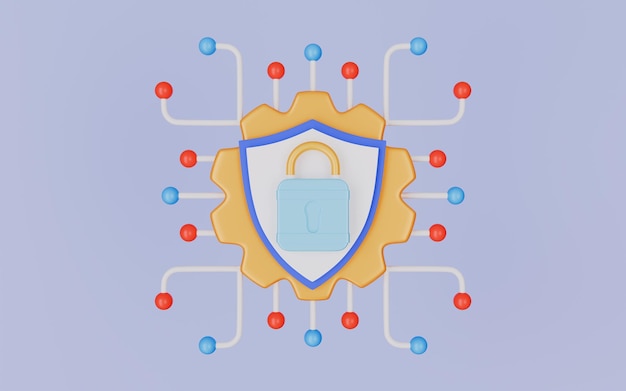 Cyber security server and connection technology programming development coding