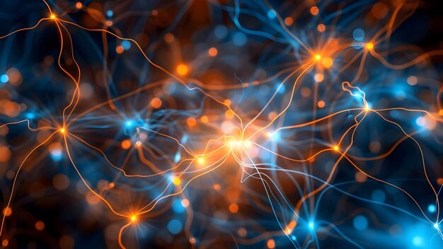 data center neural network processes digital information flow through connected networks concept data center neural networks digital information flow connected networks