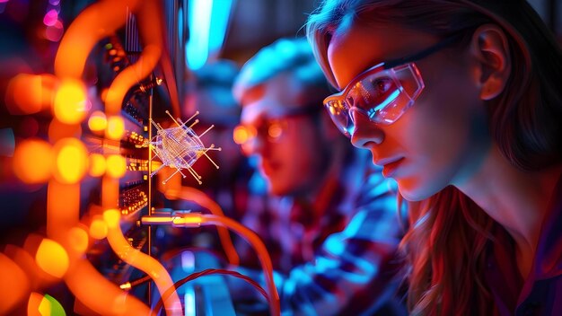 data scientists at a tech company are developing a quantum computer concept quantum computing tech innovation data scientists future technology research development