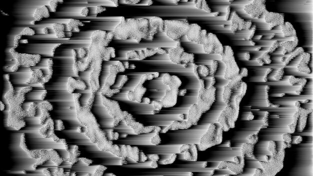 Design of abstract digital pixel noise glitch rows error video damage 3d render background computer generated