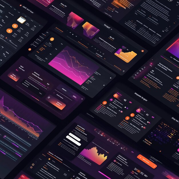 Design system dashboard with components guidelines and assets