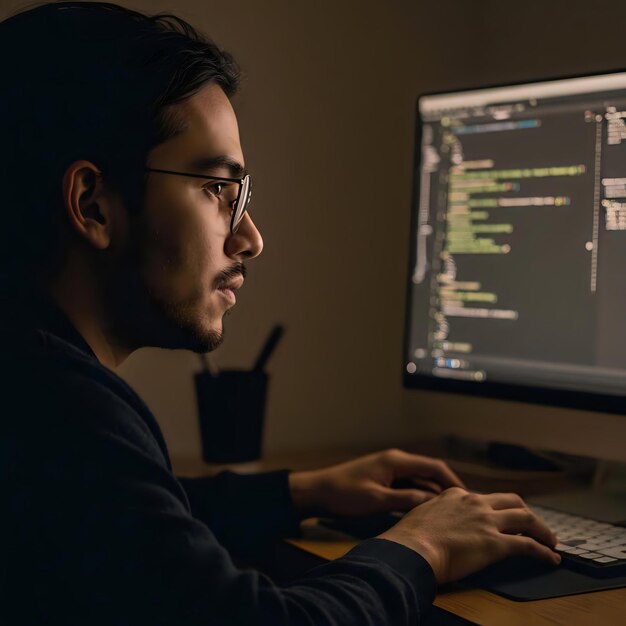 Developers View Working on Coding Project with Code Editor