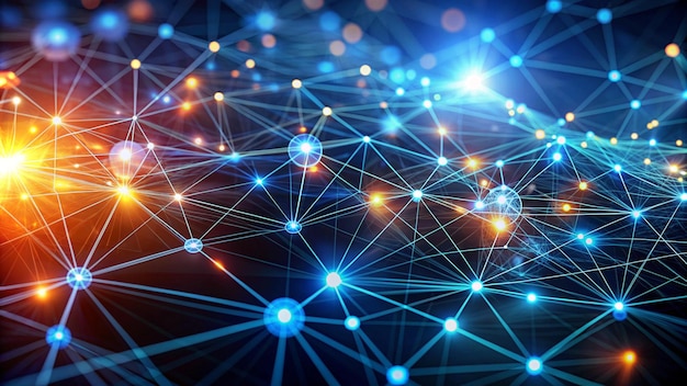 digital connectivity a vibrant network of nodes and connections in technology