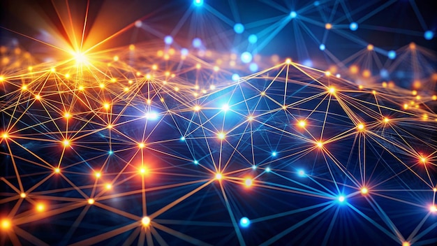 digital connectivity a vibrant network of nodes and connections in technology