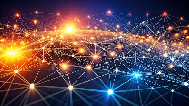 digital connectivity a vibrant network of nodes and connections in technology