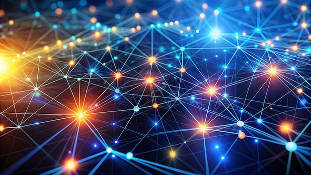 digital connectivity a vibrant network of nodes and connections in technology
