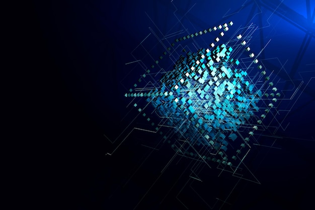Digital cube background
