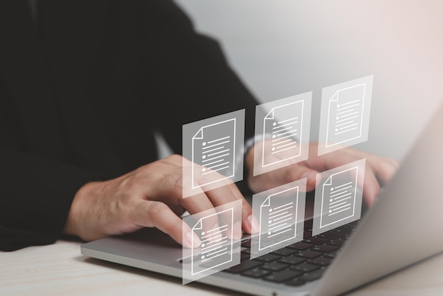 digital document management system dms business information management system virtual screen