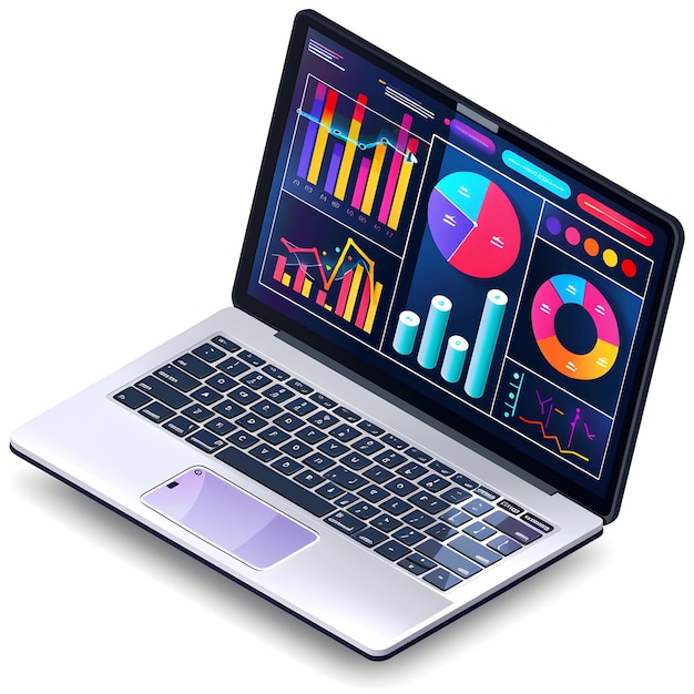 digital marketing business analytics business intelligence statistical analysis illustration setup