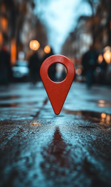 directional guide gps navigation pointer symbol on display precise location tracking wayfinding modern mapping technology set against a sleek banner design for seamless orientation