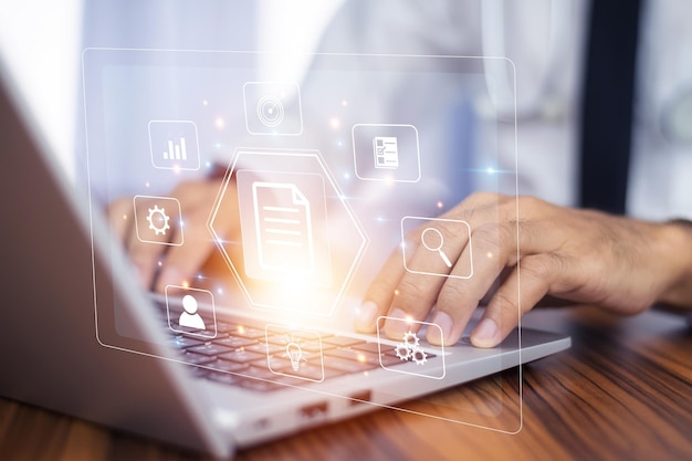 Document Management System DMS Folder File data management or data transfer backup technology