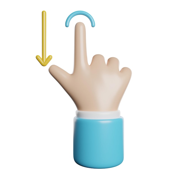 Drag Down Gesture