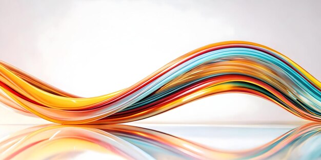 Dynamic Data Flow Abstract Streamlines and Business Icons on Flat Glossy Background for Scaling Bus