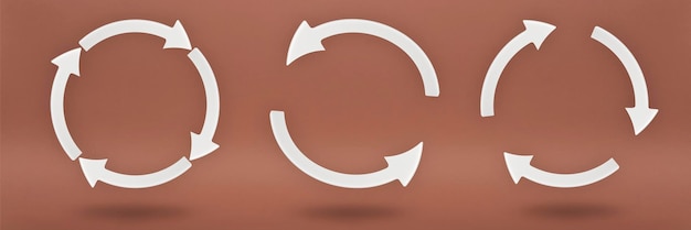 Ecologyset recycling symbol white arrows form a circle 3D image on a red background Green products green renewable energy graph pointing up and down