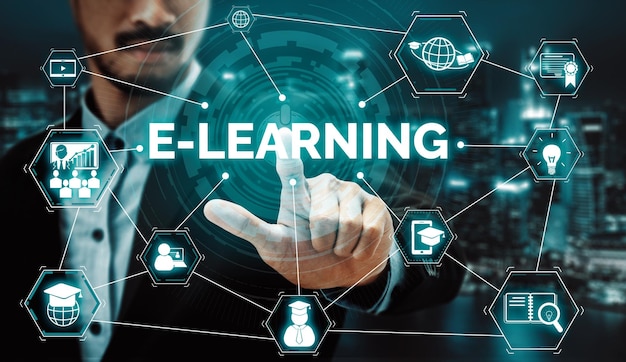 Elearning for student and university concept uds