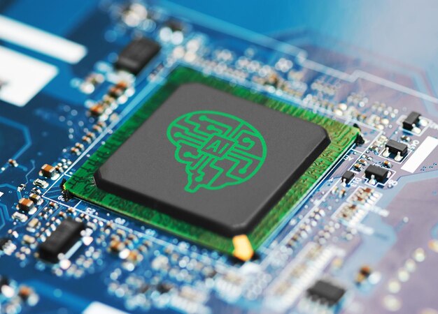 Electronic circuit board with AI processor