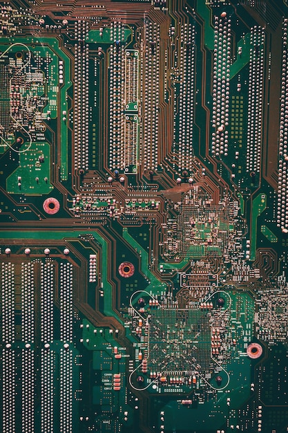 Electronic green computer chip texture