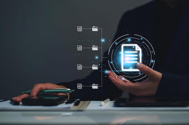 Electronic signature business concept Manager is electronic sign an agreement on tablet business app