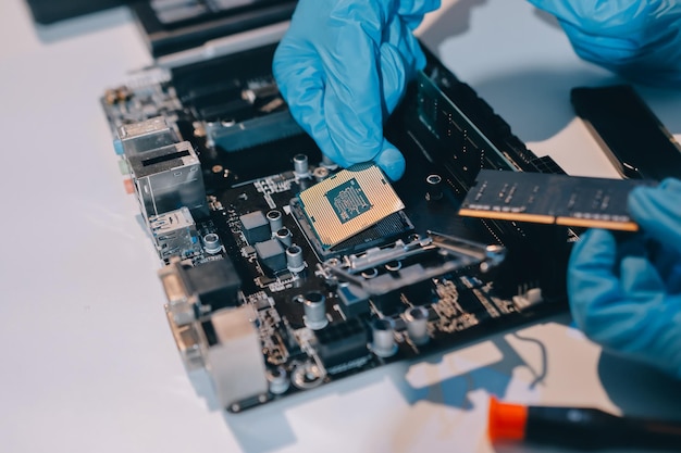 Electronics technician electronic engineering electronic repair electronics measuring and testing repair and maintenance concepts