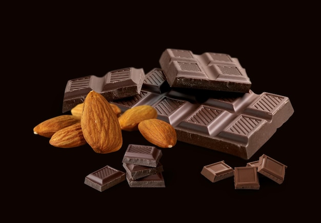 enjoy the luxurious combination of smooth chocolate and crunchy almonds in every bite