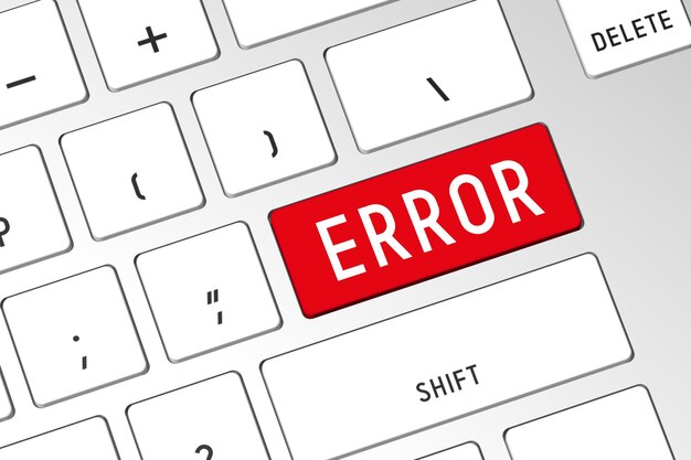 error 3d computer keyboard