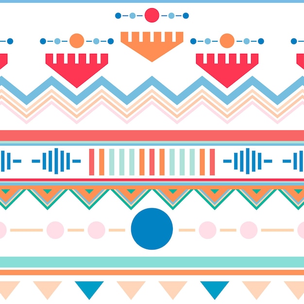 Ethnic pattern png transparent background colorful design