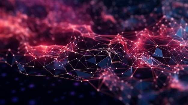 exploring the vast realm of internet technologies and massive data abstract digital background generative ai