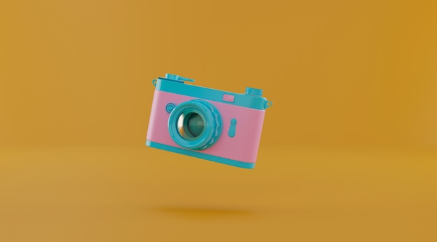Film camera with copy space.