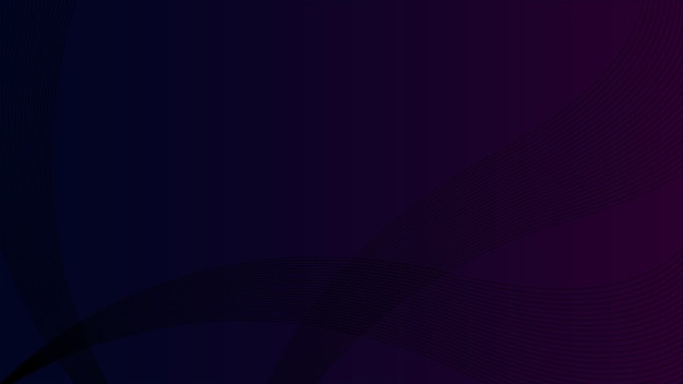 Flowing lines abstract wave background for futuristic technology concept black background
