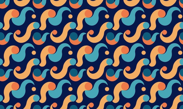 Fluid Design Seamless Pattern Wallpaper Background
