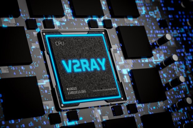freedom on the internet concept of bypassing censorship on internet replacement of vpn for accessing internet v2ray tool is responsible for implementing network protocols and functions 3d render