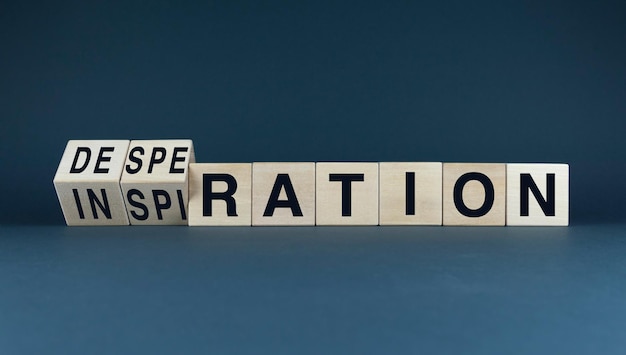From Despair to Inspiration A conceptual image