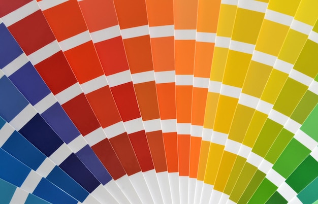 Full frame shot of color swatches
