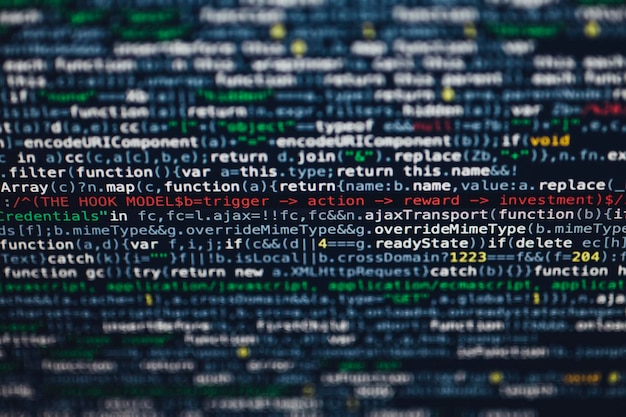 Full frame shot of computer language