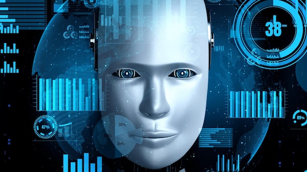 future financial technology controll by ai robot huminoid uses machine learning