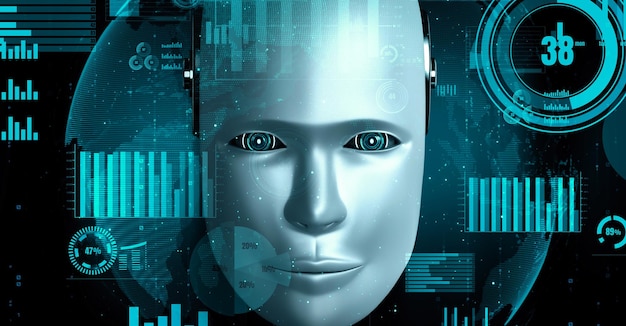 future financial technology controll by ai robot huminoid uses machine learning