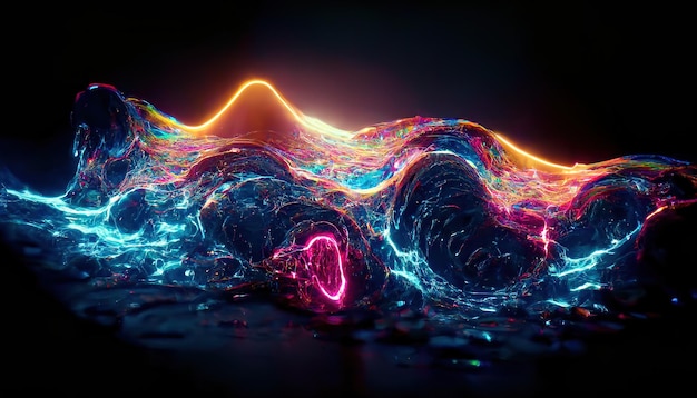 futuristic technology abstract background with lines for network big data data center server internet speed abstract neon lights into digital technology tunnel 3d rendering