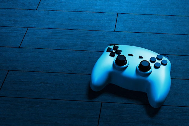 Game controller on 3d illustration