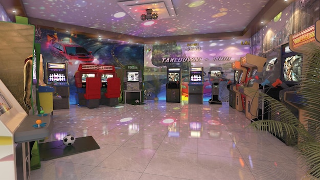gaming and gym and bowling