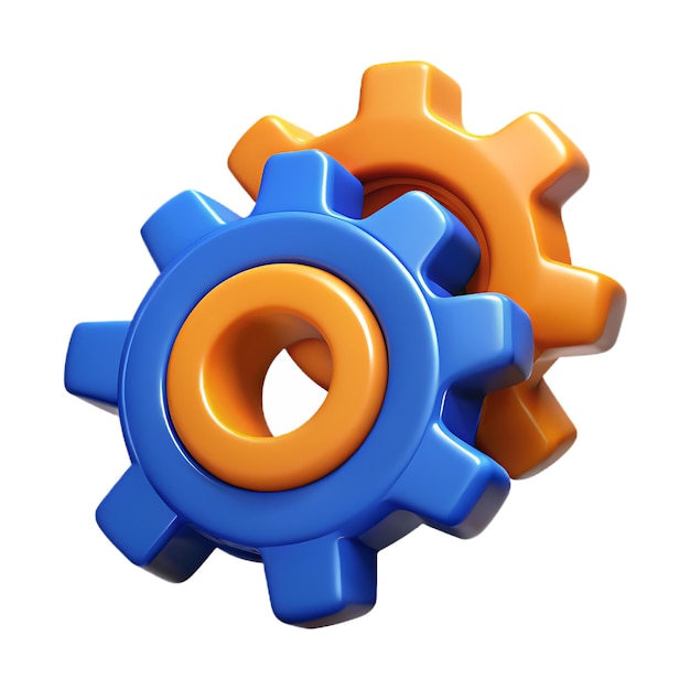 gears on white