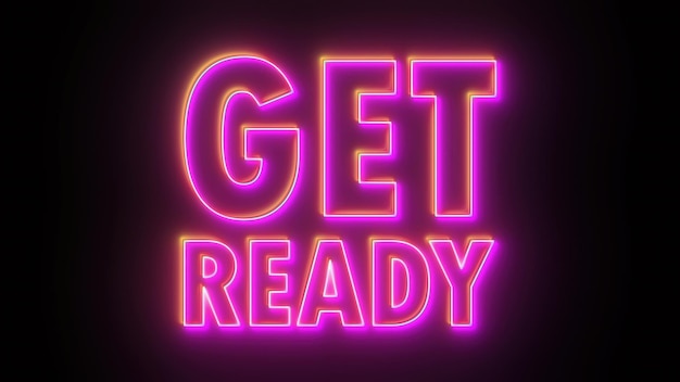 Get ready text computer generated d render