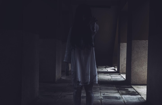 ghost standing in corridor