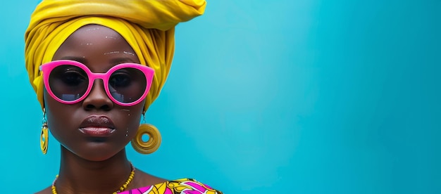 glamorous portrait of an african american woman