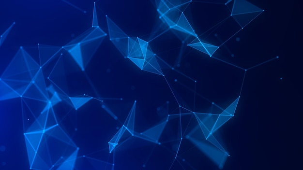 global network connections abstract neural networks cyberspace futuristic grid artificial intelligence technology cyber dynamic 3d rendering